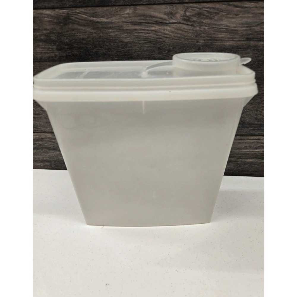 Tupperware Modular Mates‎ Super Oval 4 Frosted Clear Pour Spout Lid 469-9